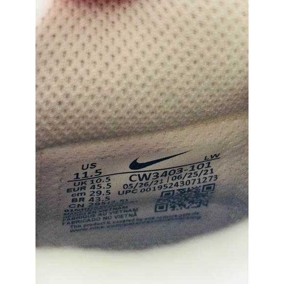 Nike Mens Precision 5 CW3403-101 White‎ Gray Basketball Shoes Sneakers | Sz 11.5 main image 8
